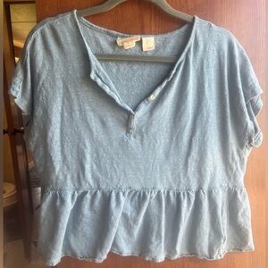 Cynthia Rowley 100% knit linen casual top
